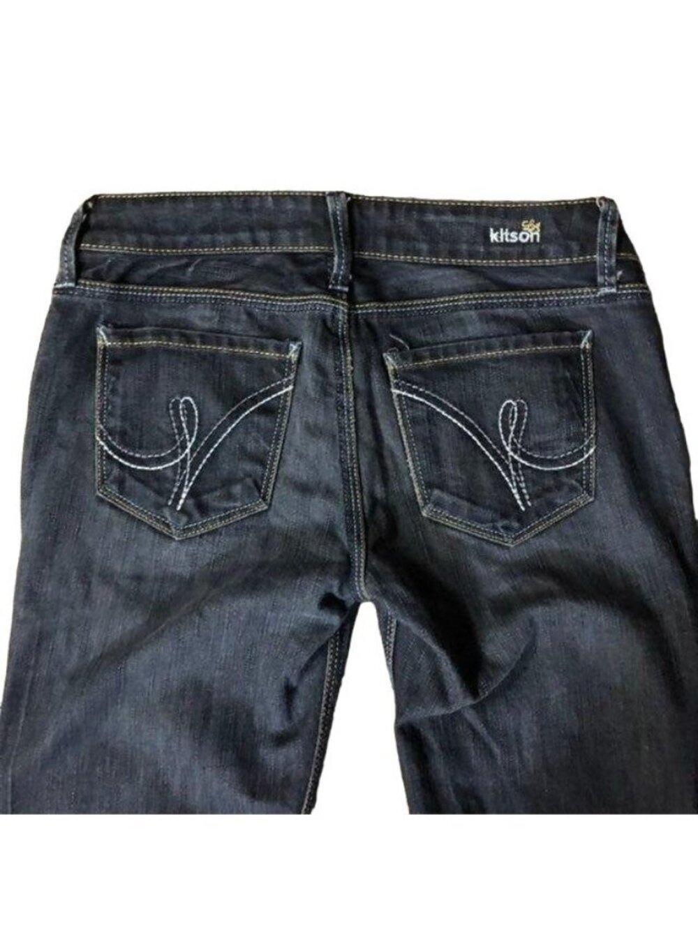 Kitson Robertson Rock Me Low Rise Jeans Womens 26 Used Bootcut Y2K - Picture 6 of 12